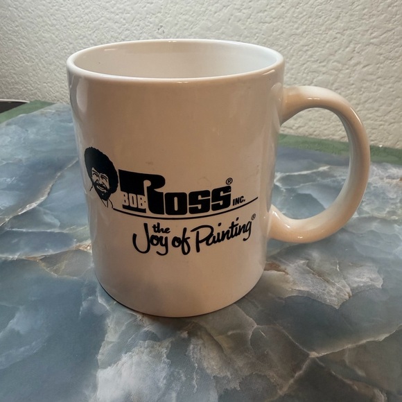 Bob Ross White Ceramic Mug - Picture 2 of 5